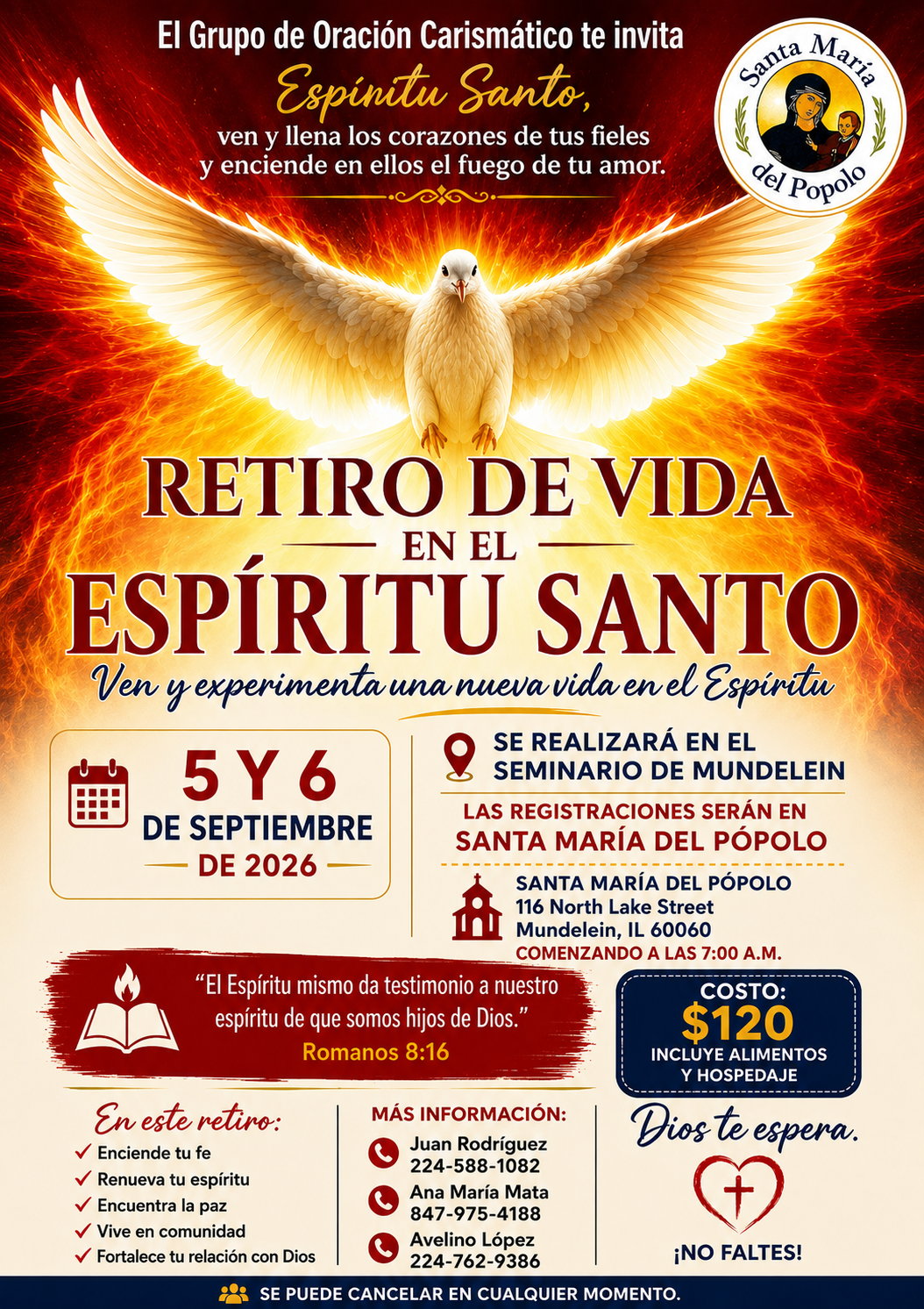 Retiro de Vida en el Espíritu Santo